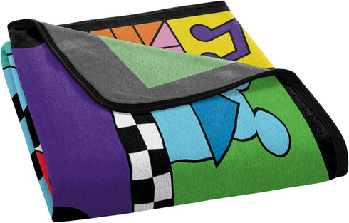 Northwest Mickey Mouse Micro Raschel Throw Blanket, 46" x 60", Funhouse Games...