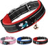 AUAUY Nylon Dog Collar, Pet Dog Reflective Collar, Ultra Soft Neoprene Padded, Adjustable Reflective Stitching Pet Collar with Durable Metal Buckl...