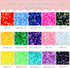 9000pcs Flatback Rhinestones, ZYNERY 15 Mixed Color Flat Back Gems Round Shape Crystals Rhinestones for Crafts Nail Face Art Shoes Diamond Paintin...