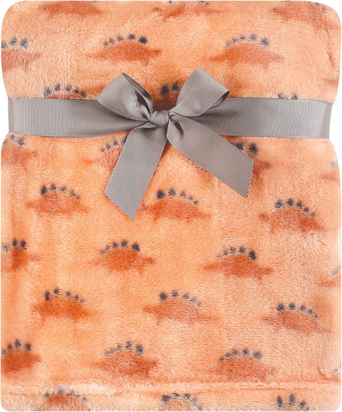 Hudson Baby Unisex Baby Plush Blanket with Security Blanket, Stegosaurus, One Size...