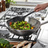 STAUB Wok Spatula, Perfect for Scooping, Flipping, Stirring, and Turning Stir Fries, One Size, Durable BPA-free Matte Black Silicone, Acacia Wood ...