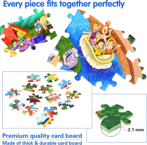 Becko US Jigsaw Puzzles 500 Pieces Puzzles for Adults 500 Piece Puzzles for Kids and Adults (Theme Park)...
