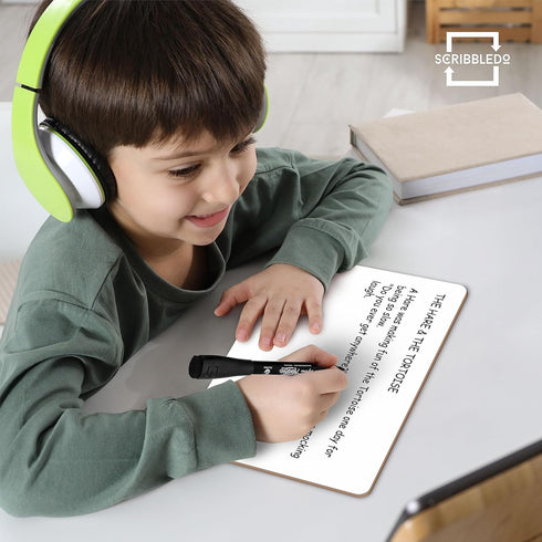 Scribbledo Small White Board Dry Erase Mini Whiteboard 6x9 Inch Small Dry Erase Board Marker Board Dry Erase Lapboards Handheld Personal White Boa...