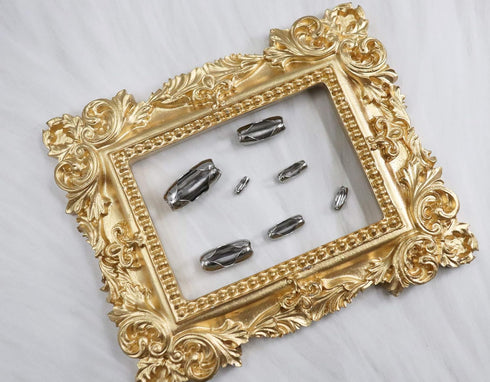 70 Pcs Chain Connector Clasp Stainless Steel Bead Ball Fastener for Keychain Necklace Bracelet Beaded Chain Repairing Fits for 1.6, 2, 2.4, 3.2, 4...