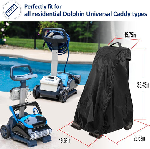 9991794-R1 Robotic Pool Cleaner Caddy Cover Replacement for Dolphin Universal Caddy and Robotic Pool Cleaner - Robot Custom Covers Weatherproof Ox...