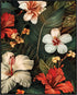 Posterizer 1 pcs-dainty unique white and orange flowers-Floral & Botanical Art-Abstract & Modern Art-Decor for Home & Office- UNFRAMED Wall Art...