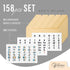 50 Manila Index Card Dividers 3x5, Index Card Box Dividers with Tabs & 108 Alphabet and Easy-Read Stickers for Recipe Cards 3x5, Recipe Card Divid...