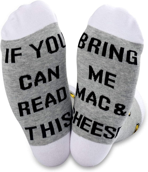 TSOTMO Pairs Mac Cheese Socks Mac Cheese Lovers Gift Novelty Mac and Cheese Socks For Food Lovers...