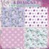 JarThenaAMCS Spring Lavender Floral Wrapping Paper - Not Roll - Purple Flower Gift Wrap Paper Folded Flat Assorted DIY Craft Art Paper for Wedding...