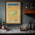 Poster Master Margarita Poster - Retro Cocktail Recipe Print - Alcohol Art - Cocktail Art - Preppy Art - Trendy Art - Chic Boho Art - Aesthetic Ki...