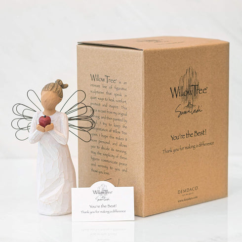 Willow Tree You're The Best Angel, Sculpted Hand-Painted Figure...