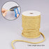 PH PandaHall 5mm 18 Yards Twisted Gold Rope Nylon Cord Trim Silk Cord Twisted Silk Ropes Graduation Honor Cord for Crafts Handfasting Home Décor U...
