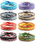 24 Pieces String Bracelets for Women Adjustable Waterproof Boho Rope Bracelets Wave Surfer Friendship Bracelets Summer Beach Anklets Jewelry...