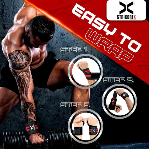 Wrist Straps for Weightlifting with Support for Men & Women 18", Gym Lifting Flexible Fit & Stiff Wrist Straps Workout Equipment,Powerlifting Stre...