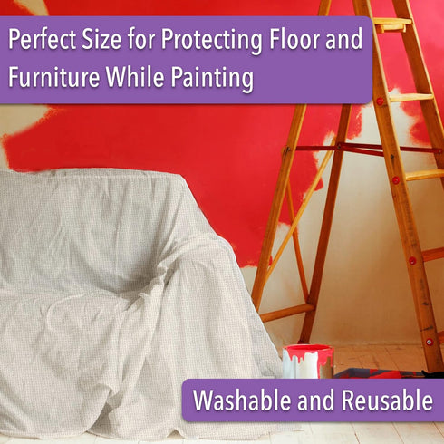 Bates- Drop Cloth, Canvas Drop Cloth 6x9, Canvas Tarp, Canvas Fabric, Drop Cloth Curtains, Drop Cloths for Painting, Painters Drop Cloth, Paint Dr...