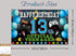 13th Video Game Happy Birthday Decorations Backdrop Banner, 13th Official Teenager Birthday Party Decorations Photo Background 13th Backdrop for B...