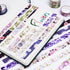 YUBBAEX 10 Rolls Spring Flowers Washi Tape Set Masking Decorative Tapes (Cold Tone)...