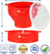 Silicone Microwave Popcorn Popper Collapsible Bowl - 100% Pure Silicone - LFGB Food Grade - No Fillers, BPA-free, Vegan, Reusable, Plastic-free, E...