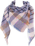 Wander Agio Womens Winter Scarfs Warm Scarf Half Shawls Triangle Scarves Stripe Plaid...