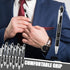 8 Pcs Blue Ink Inspirational Pens for Women Quotes Pen Metal Ballpoint Pen with Stylus tips for Office Gift (Black)...