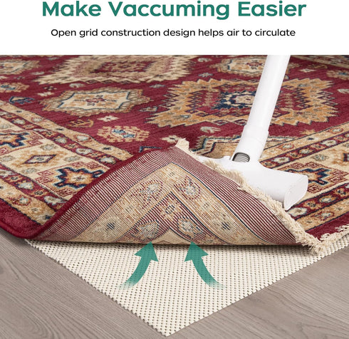 BAGAIL BASICS Non Slip Rug Pad Gripper 2 x 3 Feet Extra Thick Carpet Pads for Area Rugs and Hardwood Floors, Keep Your Rugs Safe and in Place...
