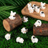 24pcs Mini Cows Figurines, Cute Miniature Cows 6 Styles Tiny Resin Animals Micro Moss Landscape Ornaments Little Toy for Dollhouse DIY Fairy Craft...