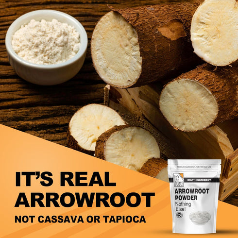 It's Just - Arrowroot Powder, 8oz, Natural Thickener, Gluten-Free, Dairy-Free, Non-GMO, Cornstarch Substitute...