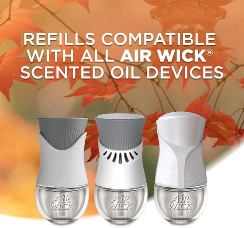Air Wick Plug in Scented Oil Refill, 2ct, Pumpkin Spice, Air Freshener, Essential Oils, Fall Scent, Fall décor...