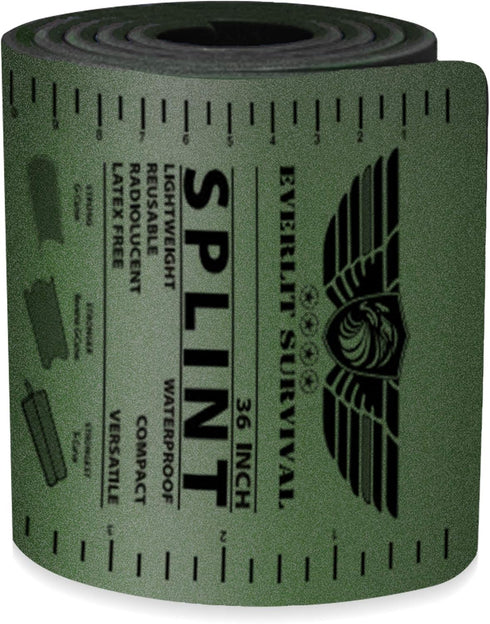 EVERLIT Survival 36 Inch Splint - Lightweight Reusable Combat Splint, Waterproof First Aid Medical Tactical Field Splint for Bone Fracture Treatme...