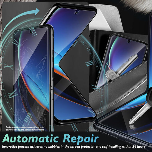 Orzero (2 Pack Screen Protector Compatible for Motorola Razr 2024/Razr+ 2024 (Razr Plus 2024)/Razr 2023/Razr+ 2023 (Razr Plus 2023) Protector De P...