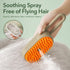 Spray Pet Grooming Brush for Dogs & Cats, 3-in-1 Design: Hair Remover, Cleaning Brush and Massaging Brush (Khaqi)...