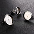 Hicarer 500 Pcs Earring Studs for Jewelry Making Blank Stud Earring with Post Kit 12 mm 10 mm 8 mm Cabochon Earring Bezels for Jewelry Making...