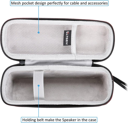 LTGEM Hard Case for Tribit XSound Go Bluetooth Speaker or Tribit Upgraded MaxSound Plus Portable Bluetooth Speaker - Protective Carrying Storage B...