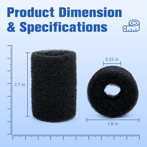 10 Pack Tail Scrubber Replacement for Polaris 280 360 180 380 480 3900 Pool Cleaner Parts, Sweep Hose Scrubber...