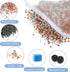 10 Pieces Small Aquarium Filter Bags with Zipper 3 x 8 Inch Fine Filter Media Bags 150 Micra Mesh Bags Reusable Fish Tank Charcoal Filter Bag for ...
