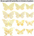 Dicunoy 296 PCS Flower Bouquet Pins, 3D Gold Butterfly Wall Decor for Wedding, 2 Inch Bouquet Corsage Diamond Head Pins for DIY Craft, Flower Arra...