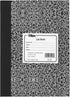 TOPS Lab Notebook, 10 x 7 3/8 Inches, Hard Marble Cover, Quadrille Ruled, 5 Squares per Inch, 60 Sheets, White, (35128)...
