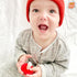RaZbaby Chompy Teether for Infant & Baby 3M+ Teether Toy with Massaging Bristles for Teething Relief Pacifier - Soothes Sore Gums - Hands-Free & E...