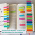 ELII 2400Pcs Sticky Tabs for Annotating Books,Morandi Book Tabs for Binders,Page Markers Clear Sticky Notes, Writable and Repositionable Book Flag...
