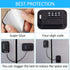 2 Pieces Refrigerator Lock 4 Number Coded Freezer Lock Adhesive Fridge Door Lock Combination Child Safety Locks for Refrigerators Freezers File Cabinets Drawer Refrigerator Door (Black)