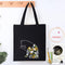 Harimau Beginner Canvas Tote Bag Embroidery Kit,Black Kitten Pattern,Cross Stitch Kits, Including Stamped Embroidery Bag with 1 Embroidery Hoops,N...