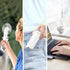 Mini Handheld Fan, Portable Fan 3 IN 1 2000mAh, Battery Operated Fan with LED Display as Phone Holder, Hand Fan USB Rechargeable for Outdoor Trave...