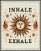 Posterizer 1 pcs-Inhale Exhale Boho Yoga Typographic Print-Quotes and Poems-Gift For Buddhism Meditation philosophy Fans- unframed wall art...