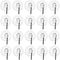 20 Pack Clear Plastic Strong Suction Cup with Removable Hook (7/8" (22.22mm) Diameter)...