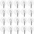 20 Pack Clear Plastic Strong Suction Cup with Removable Hook (7/8" (22.22mm) Diameter)...