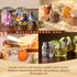 Small Mason Jar Shot Glasses with Lids (8 Pack) Tiny 2 oz Glass Jars with Lids, Ginger & Wellness Mini Shot Bottles, Juice, Tequila, Alcohol, Moon...