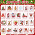 24 Pieces Christmas Refrigerator Magnets Christmas Santa Claus Gnome Snowflake Magnets Decorative Car Fridge Magnetic Stickers Xmas Magnets Decora...