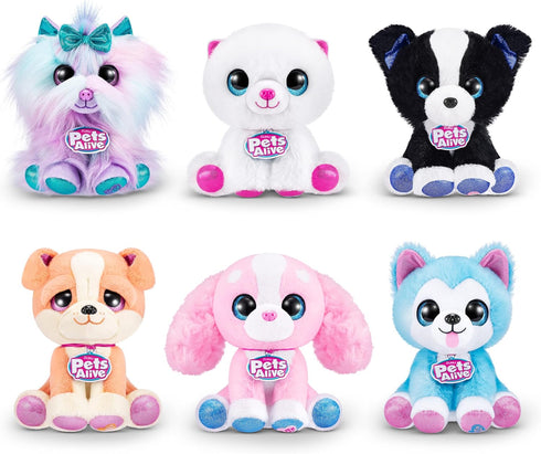 Pets Alive Pet Shop Surprise S3 Puppy Rescue (Yorkshire) by ZURU Surprise Puppy Plush, Ultra Soft Plushies, Compound Surprises Inside, Interactive...