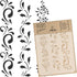 DIY Reusable Plastic STENCIL // A3 A4 A5 Border Flowers // Craft - Furniture - Scrapbooking - Decoupage (A4)...