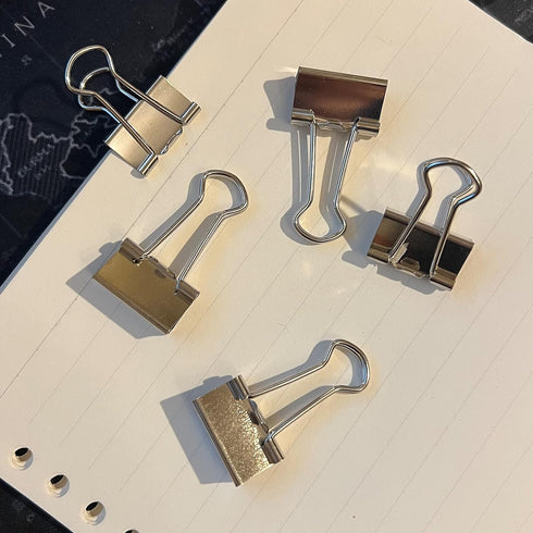 Binder Clips Small Metal Clamp 0.75 inch / 19 mm (Silver, 40 PCS)...